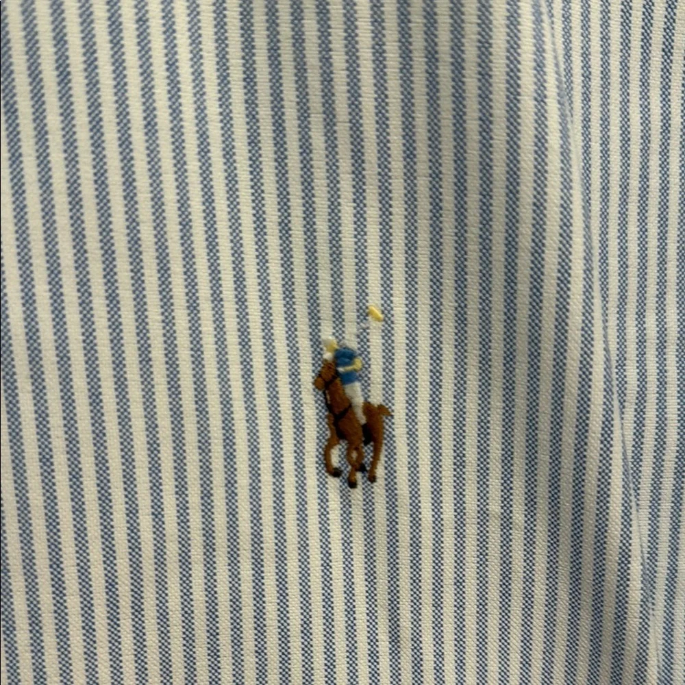 Ralph Lauren Men's Pinstripe Button Down Shirt - Picture 2 of 6